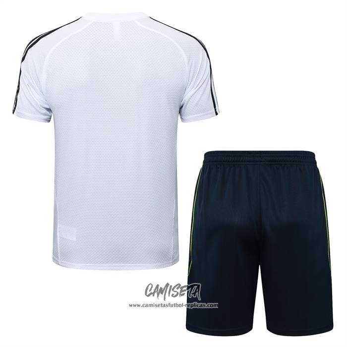 Chandal del Real Madrid 2025-2026 Manga Corta Blanco - Pantalon Corto
